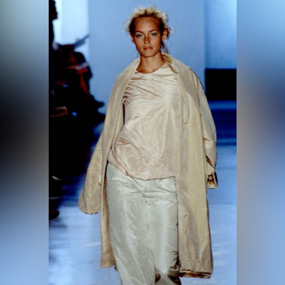 DONNA KARAN COLLECTION Y2K VINTAGE SILK BIAS CUT CRINKLE BLOUSE SIZE 4 US - Picture 4 of 17